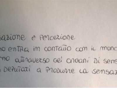 Un esempio di scrittura esteticamente bella, che in analisi grafologica indica controllo, esigenza estetica, bisogno di apparire da parte dello scrivente 
